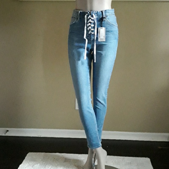 topshop moto jamie high waist ankle grazer